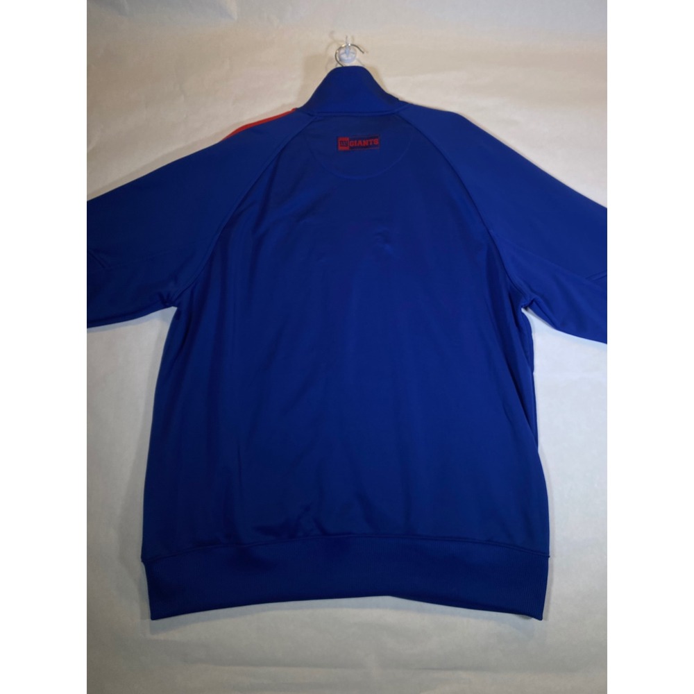Blue NFL New York Giants Track Jacket Red Stripes Full Zip XL Mens